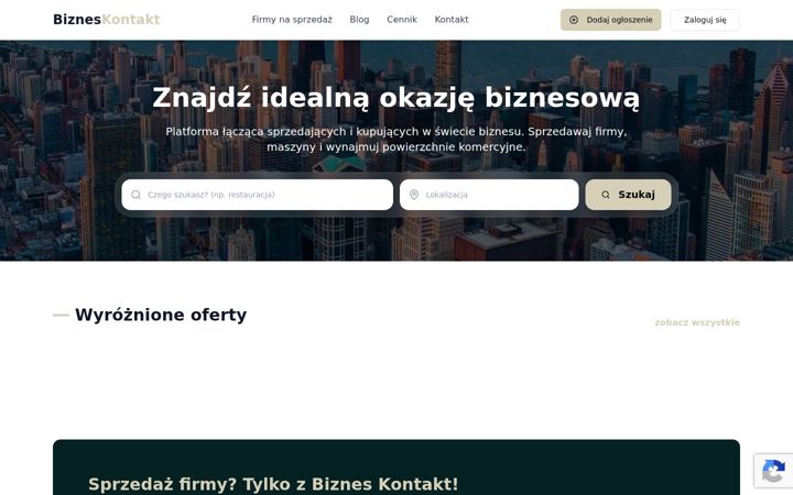 Képernyőkép: bizneskontakt.pl