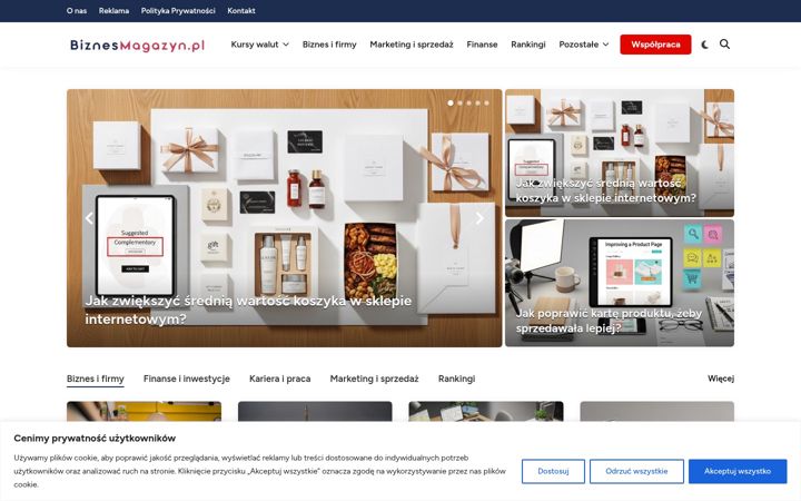 Screenshot of biznesmagazyn.pl