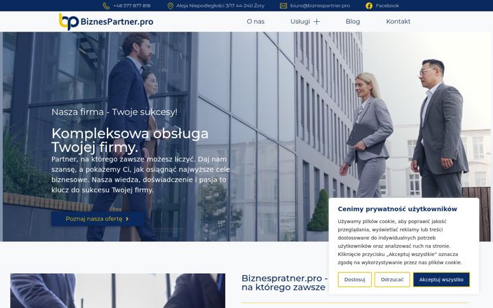 Screenshot of biznespartner.pro