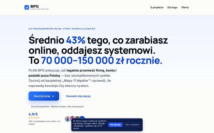 Screenshot of biznesponadgranicami.pl
