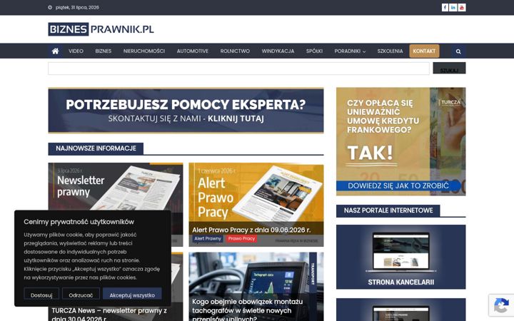 Screenshot of biznesprawnik.pl
