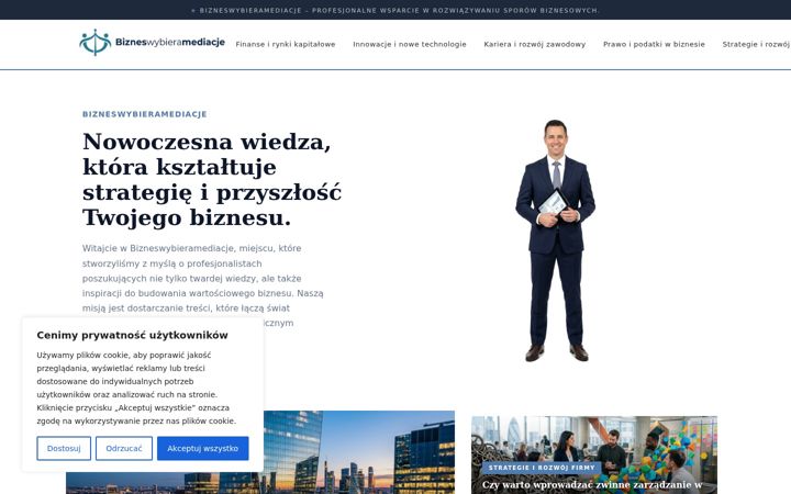 Screenshot van bizneswybieramediacje.pl