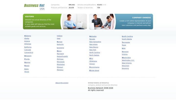 Screenshot of biznet-us.com