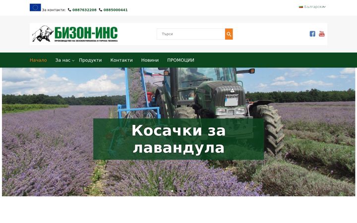 Screenshot of bizon-ins.com