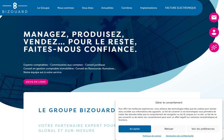 Screenshot ta' bizouard.com
