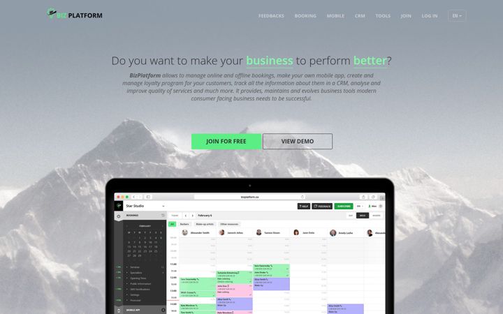 Snímek obrazovky bizplatform.co