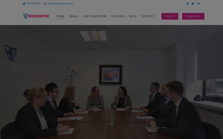 Skjámynd af bizquarter.com