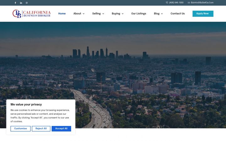 Screenshot of bizsellca.com