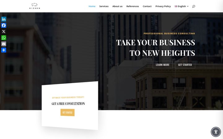 Screenshot of bizson.org