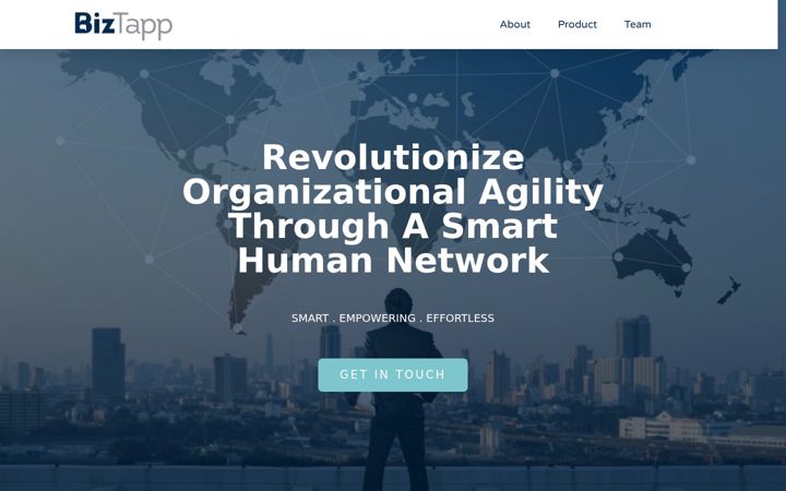 Screenshot του biztapp.ai