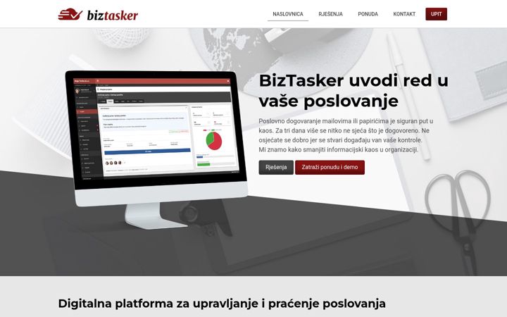 Screenshot του biztasker.com