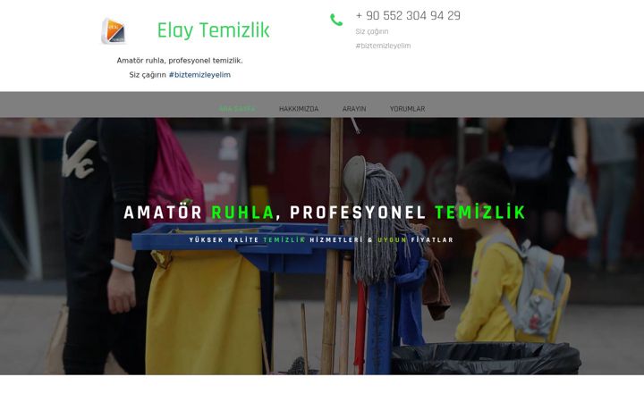Screenshot of biztemizleyelim.com