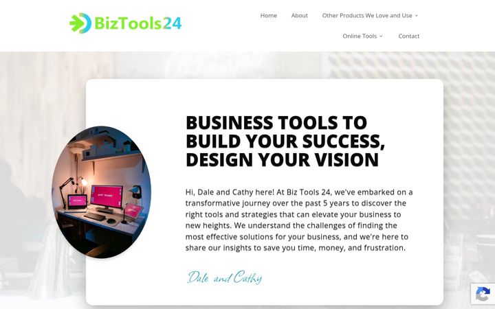 Screenshot of biztools24.com