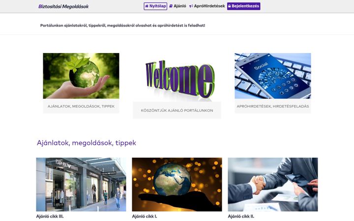 Screenshot of biztositasimegoldasok.hu