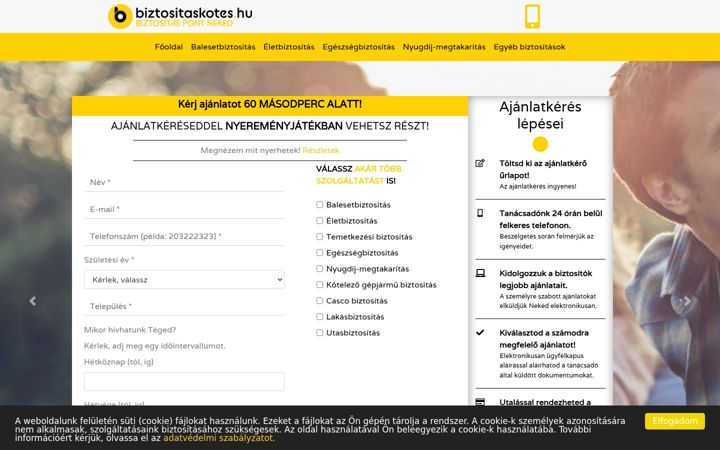 Screenshot of biztositaskotes.hu