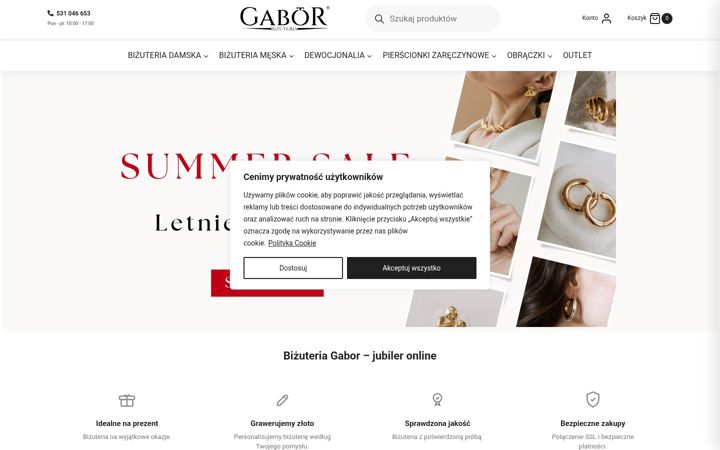 Screenshot of bizuteriagabor.pl