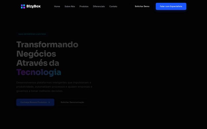 Screenshot of bizybox.com.br