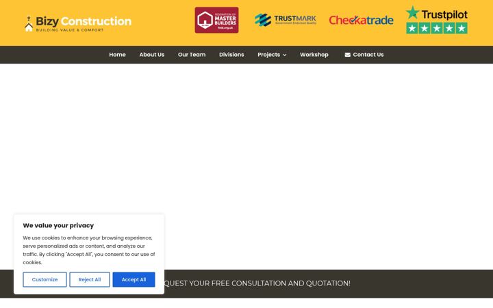 Screenshot of bizyconstruction.co.uk