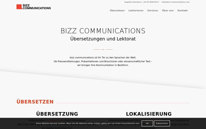 Zrzut ekranu bizz-communications.com