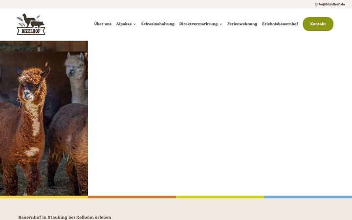 Screenshot von bizzlhof.de