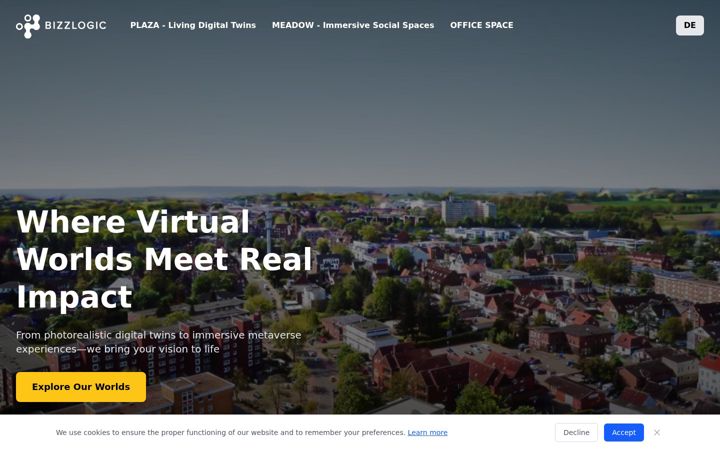 Screenshot von bizzlogic.com