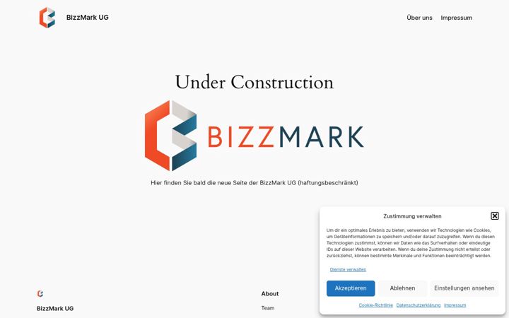 Screenshot of bizzmark.io