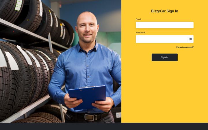 Screenshot of bizzycar.ca