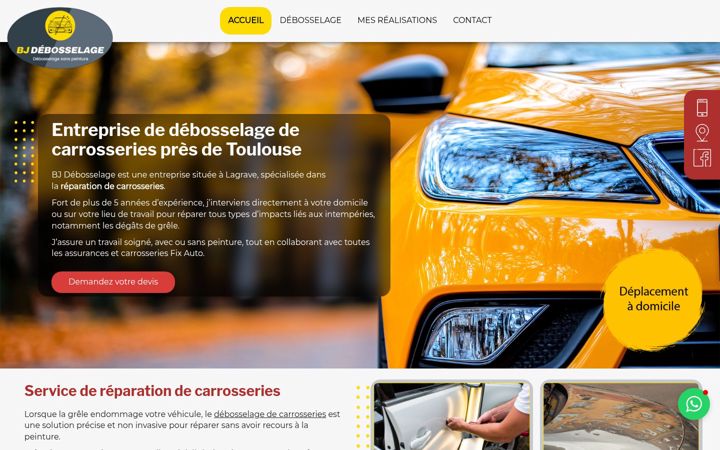 Screenshot of bj-debosselage.fr
