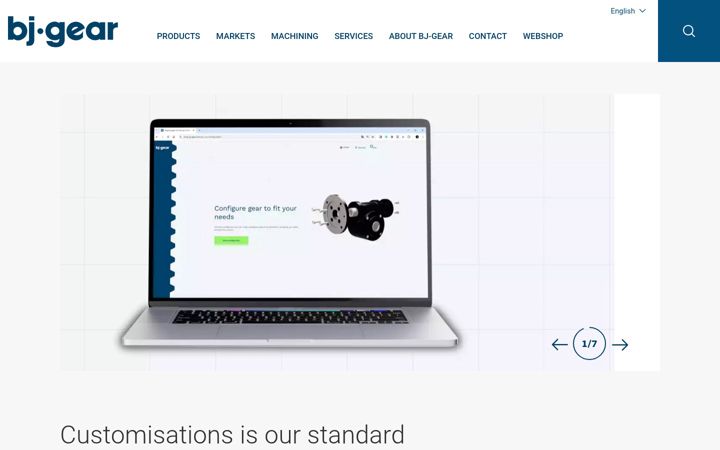 Screenshot of bj-gear.com
