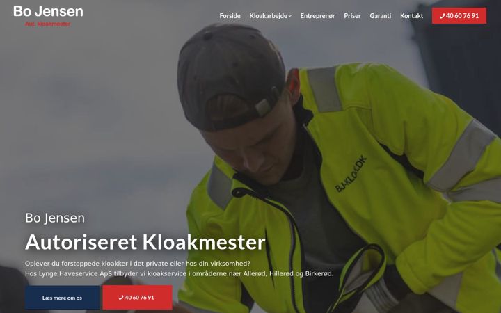 Screenshot ta' bj-kloak.dk
