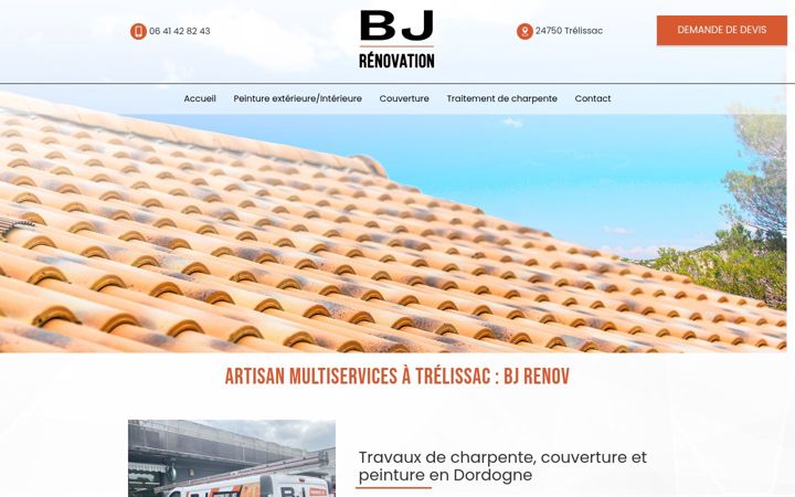 Screenshot of bj-renovation24.fr
