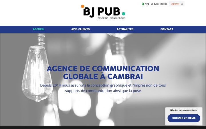 Capture d'écran de bj-solutions-avis.fr