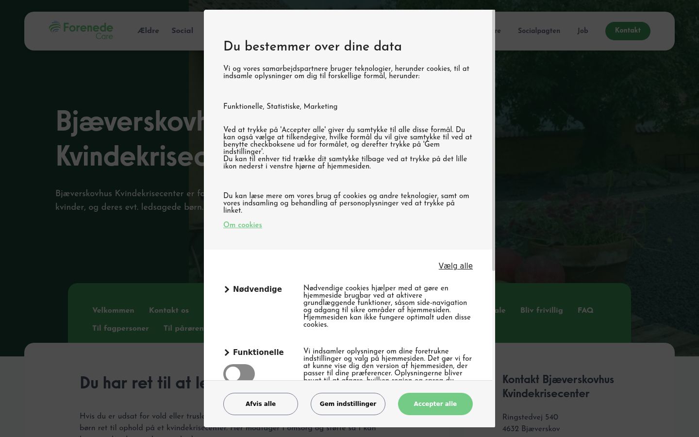 Capture d'écran de la bannière de consentement affichée avant toute interaction