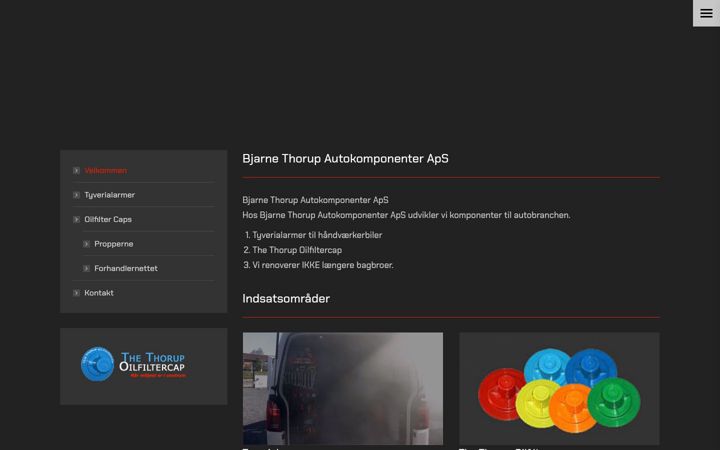Screenshot of bjarnethorup.dk