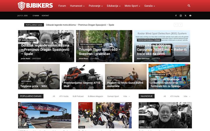 Screenshot of bjbikers.com