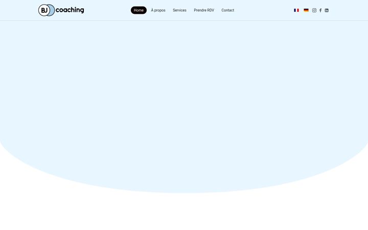 Screenshot of bjcoaching.lu