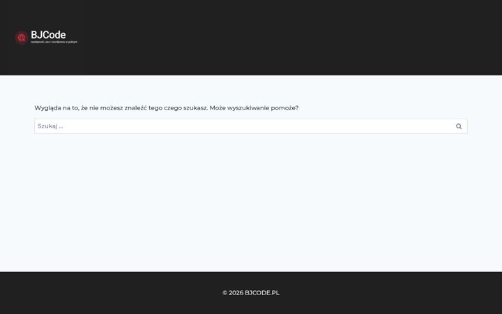 Screenshot of bjcode.pl
