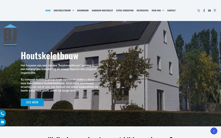 Screenshot van bjconcept.be