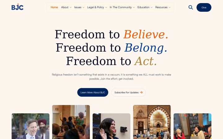 Screenshot of bjconline.org