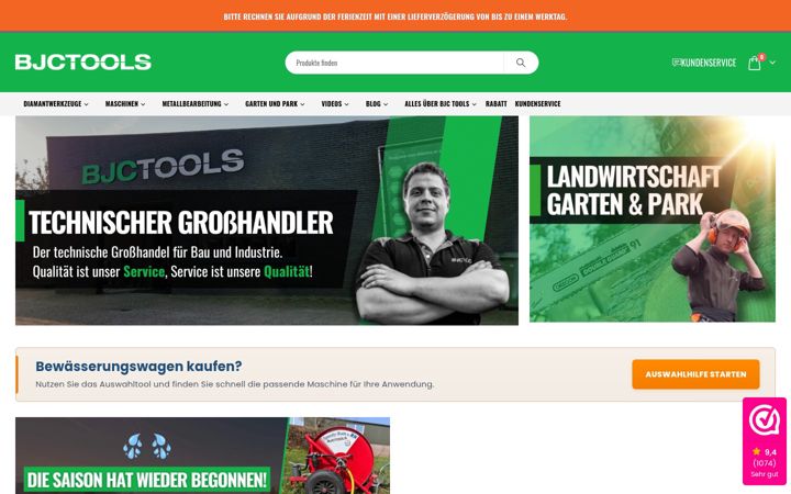 Screenshot of bjctools.at