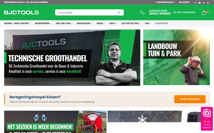 Screenshot of bjctools.nl