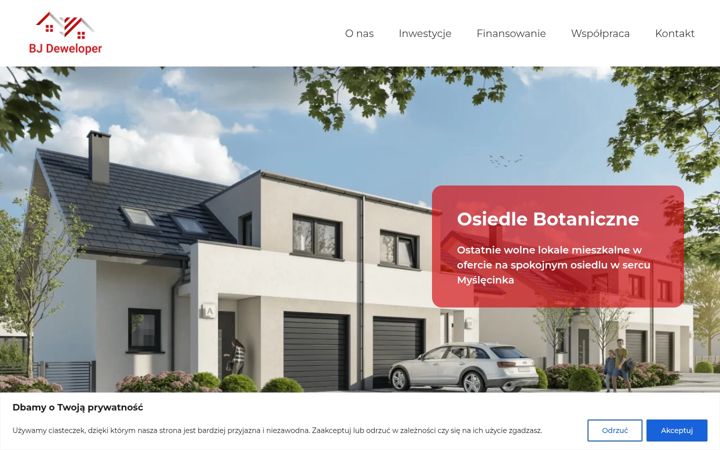 Screenshot of bjdeweloper.pl