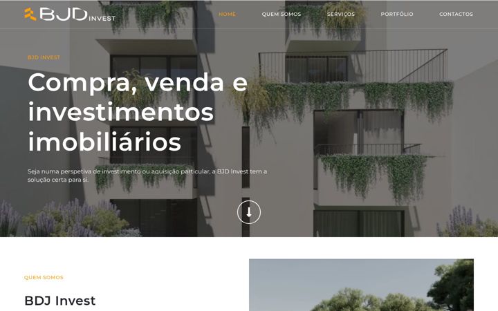 Skjermbilde av bjdinvest.com