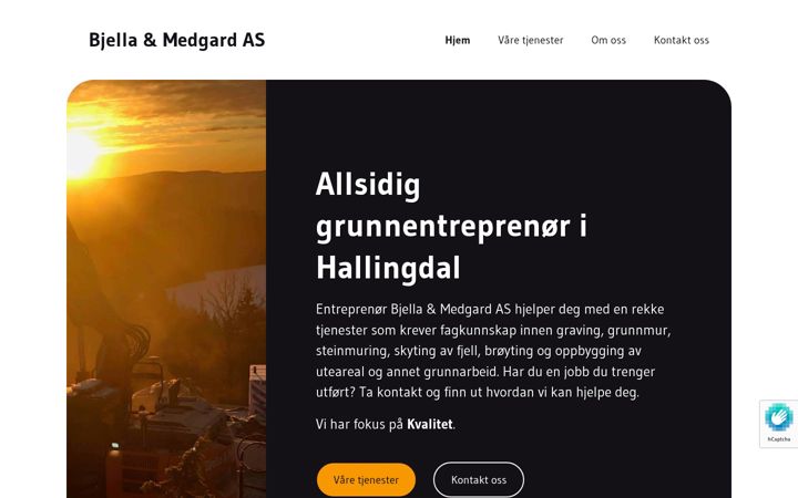 Skjermbilde av bjellamedgard.no