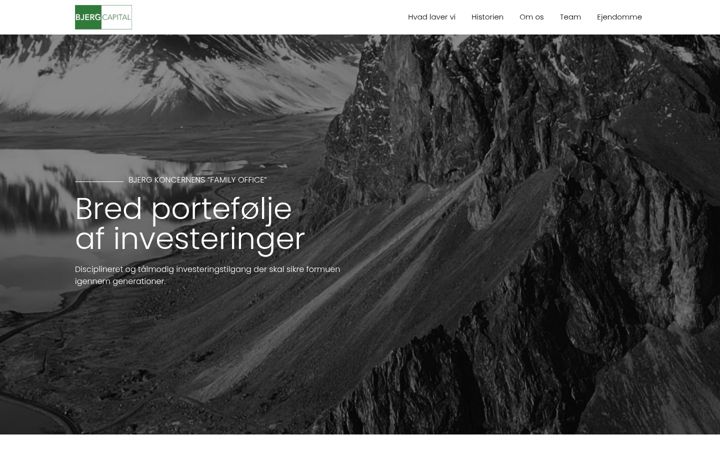 Screenshot of bjergcapital.dk