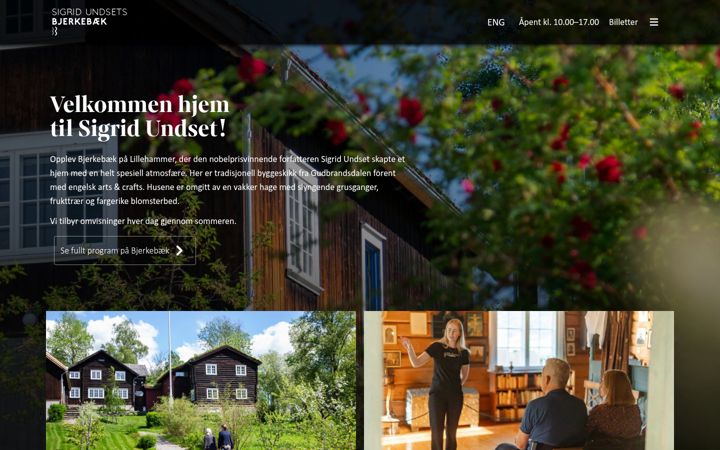 Screenshot of bjerkebek.no