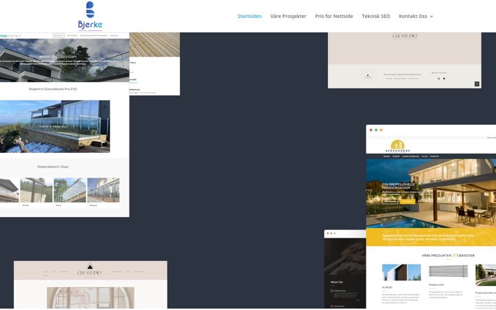 Skærmbillede af bjerkewebdesign.no