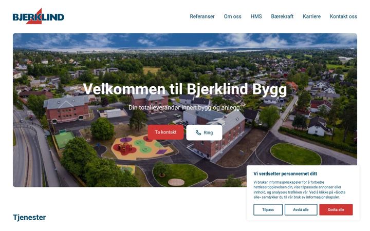 Screenshot of bjerklind.no