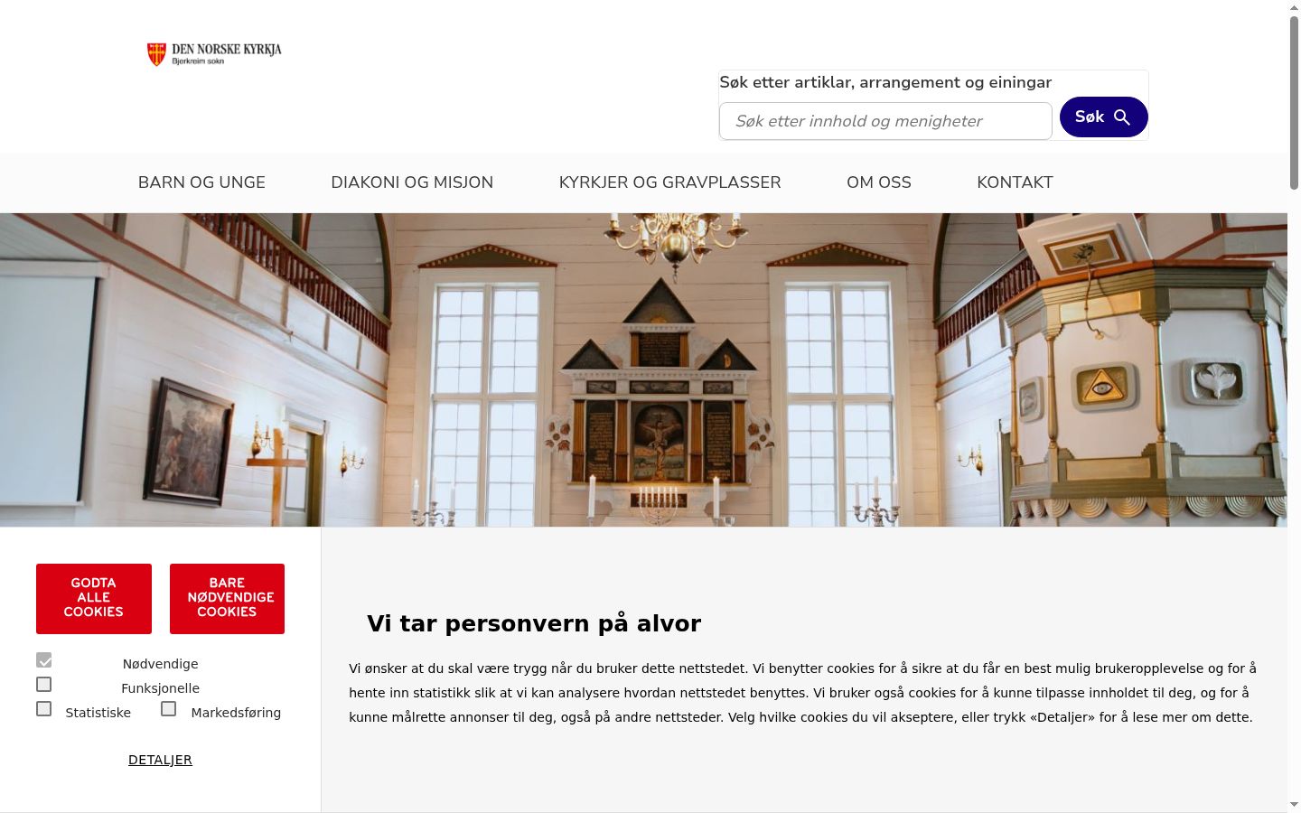 Capture d'écran de la bannière de consentement affichée avant toute interaction