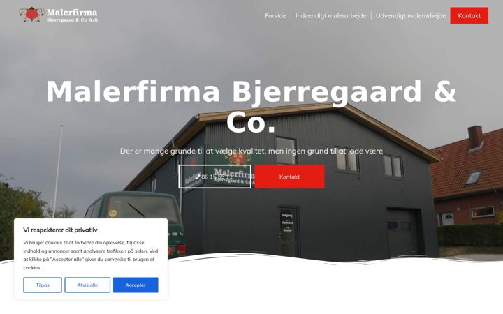 Screenshot του bjerregaard-co.dk
